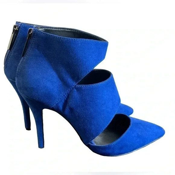 ALDO Blue Suede Heel Size  6.5 - Picture 1 of 8